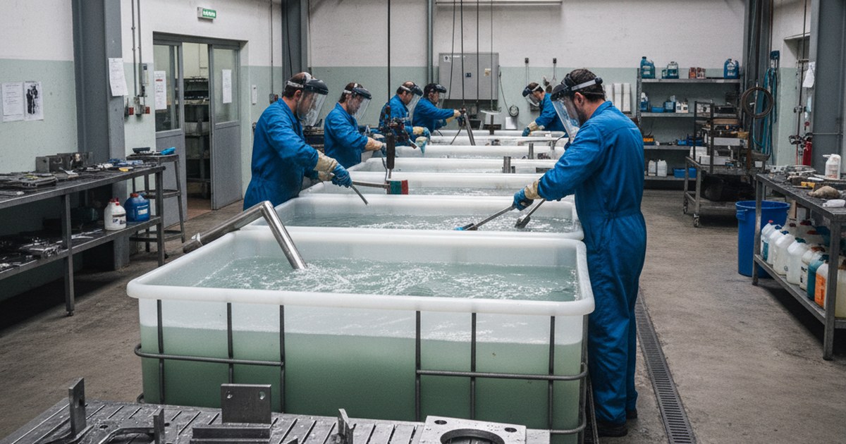 Traitement de surface de l'inox